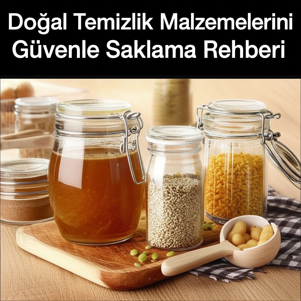 Doğal Temizlik Malzemelerini Güvenle Saklama Rehberi